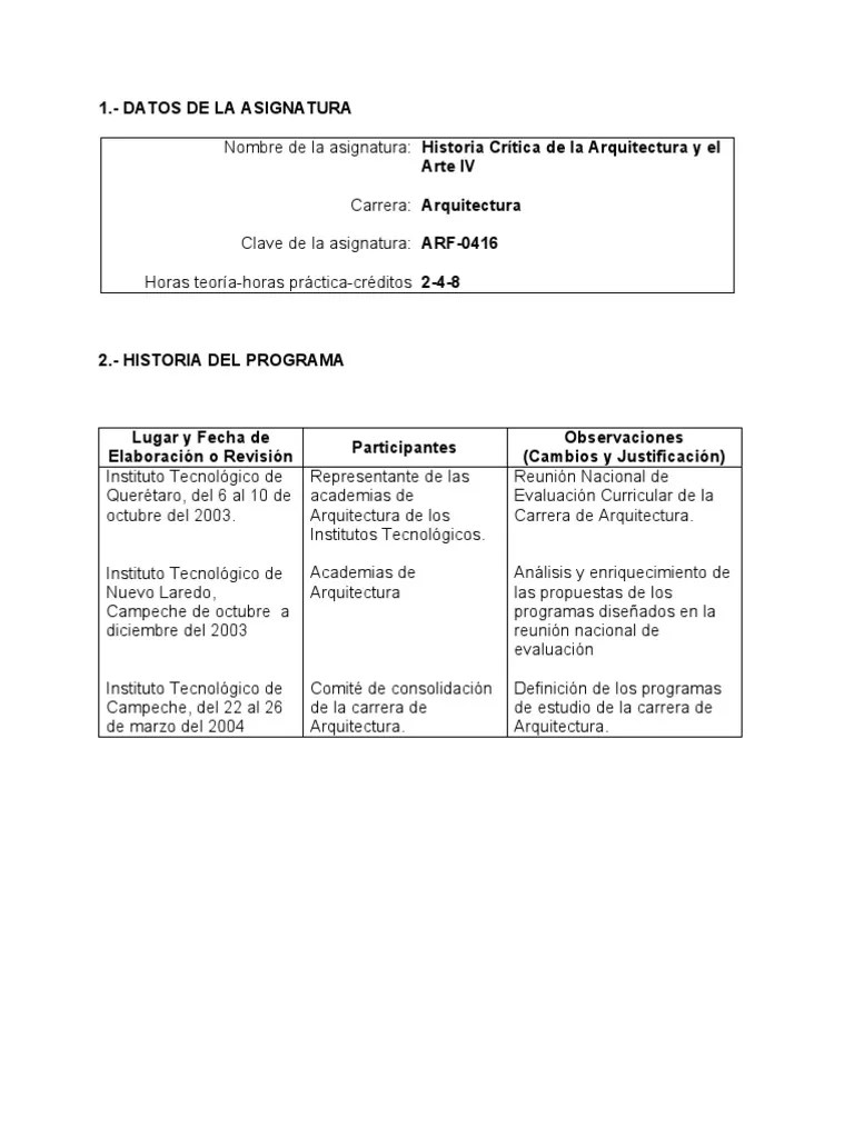 Historia Critica De La Arquitectura Y El Arte IV | PDF | Urbanismo | Aprendizaje