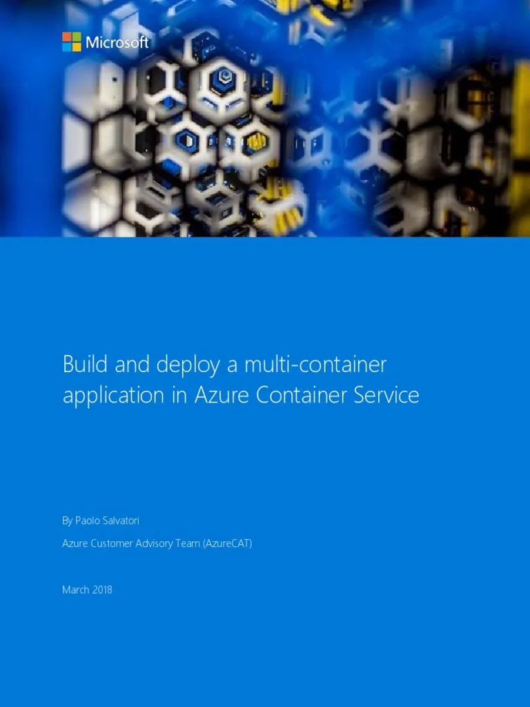 Build And Deploy A Multi-Container Application In Azure Container ...
