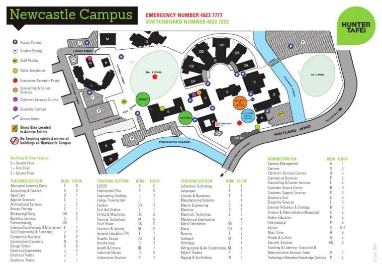 Newcastle Campus Map PDF Engineering Science And Technology 1668978596