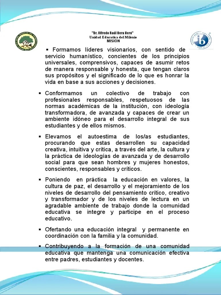 Misión Y Vision | PDF