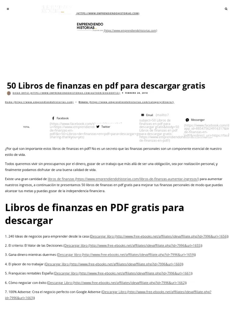 50 Libros De Finanzas En PDF Para Descargar Gratis | PDF | Business