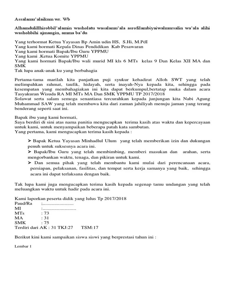 Jual bantal souvenir perpisahan sekolah pelepasan murid paud tk sd smpguru kota . Contoh Teks Pidato Sambutan Ketua Panitia Perpisahan Smp Pdf