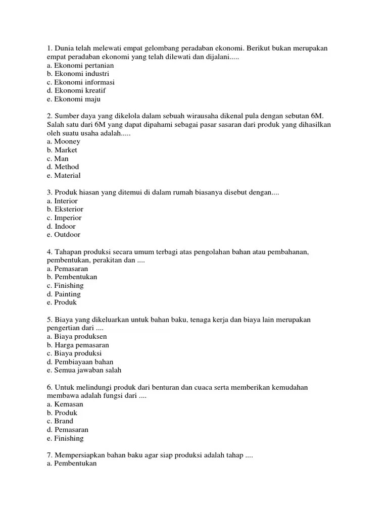 Berikut bukan merupakan empat peradaban ekonomi yang telah dilewati dan dijalani. Aa Pdf