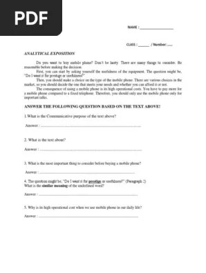 Story telling merupakan suatu kegiatan atau aktivitas berupa seni dengan menceritakan ulang sebuah cerita yang berbentuk legenda ataupun fabel dengan cara yang menarik. Soal Essay Analytical Exposition Kls Xi Genap Pdf