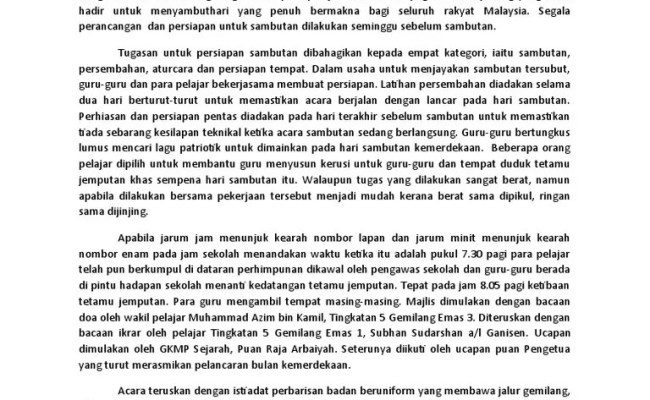 Contoh Karangan Surat Kiriman Tidak Rasmi Tentang Sambutan Hari Kemerdekaan : Surat Tidak Rasmi Hari Kemerdekaan Letter 7saudara Com