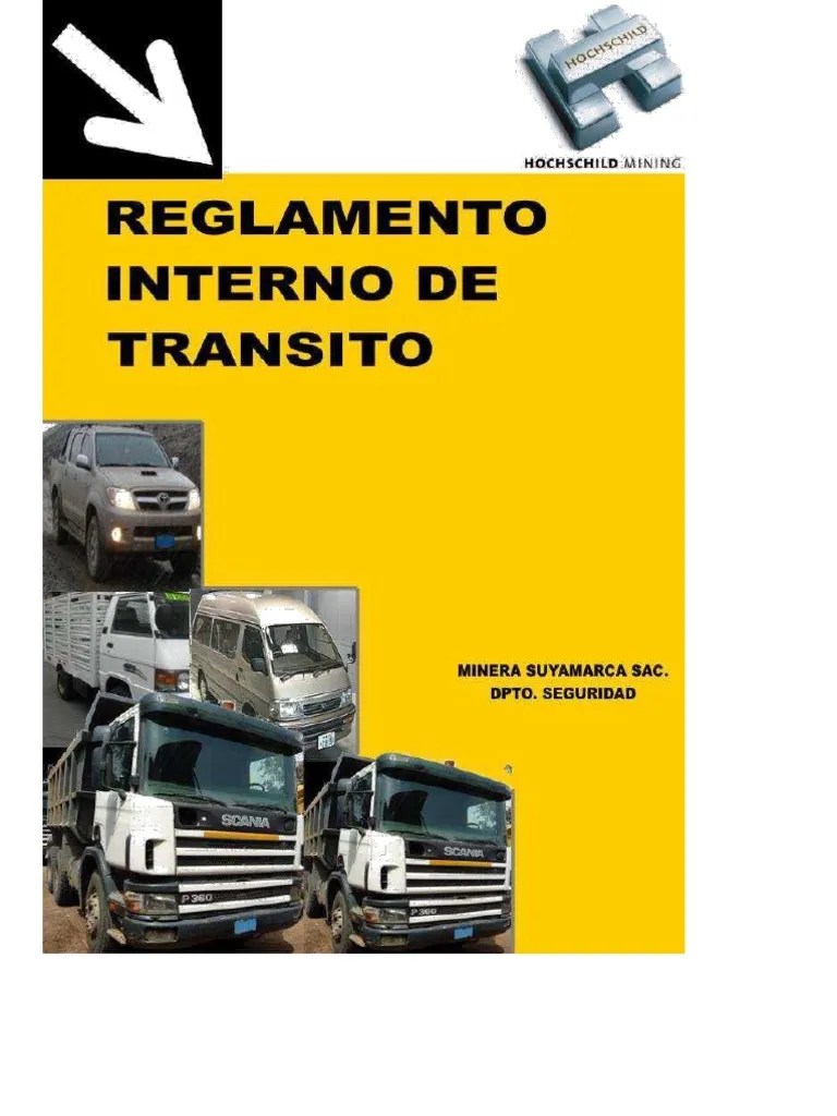 Reglamento Interno De Transito | Licencia De Conducir | Transporte