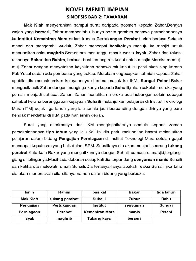 Sinopsis Meniti Impian Tingkatan 2 - Buy Meniti Impian Online Lazada Com My