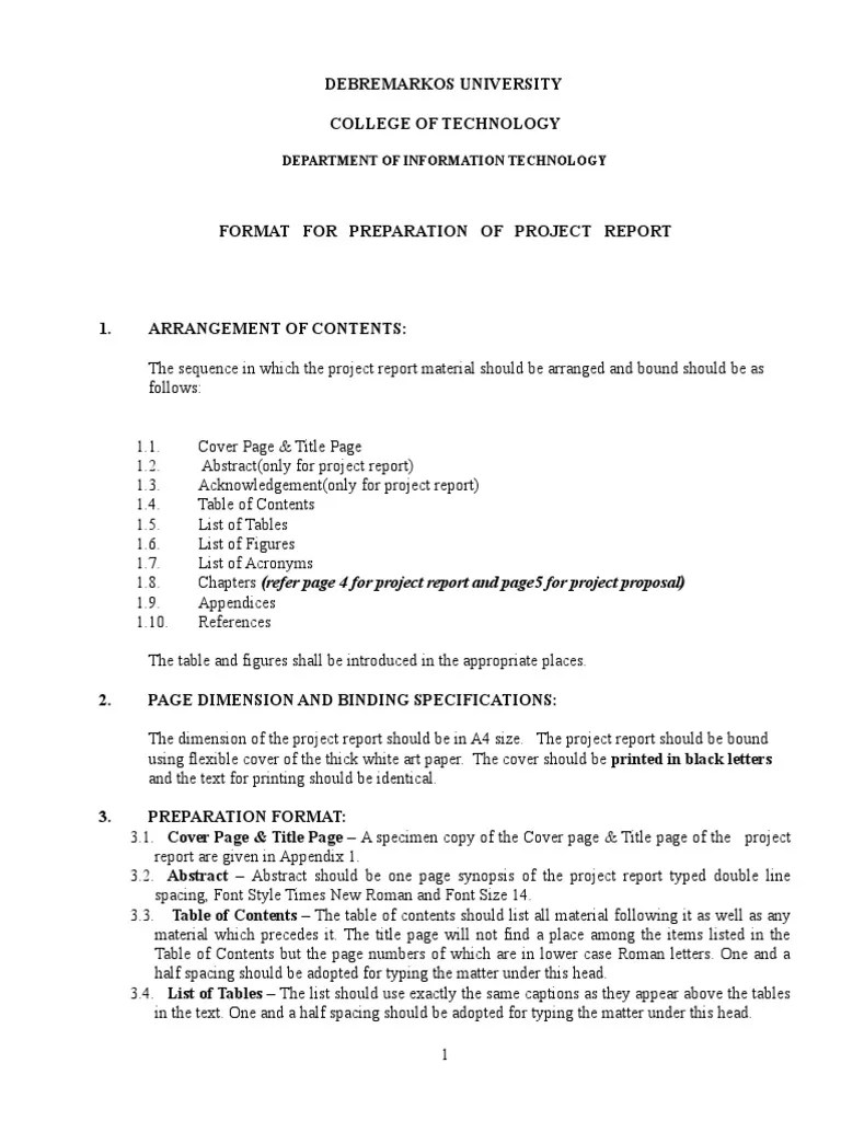 Project Report Presentation Format | PDF | Feasibility Study | Programming Language