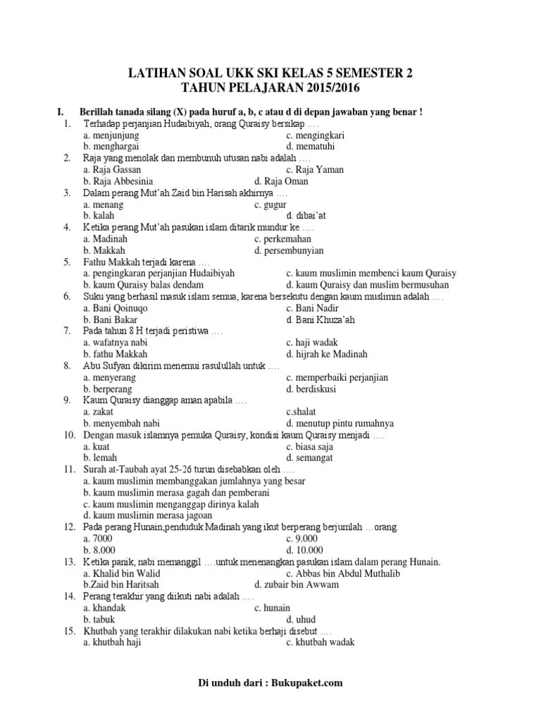 soal dan jawaban bahasa inggris pilihan ganda &amp; Contoh Soal Ski Kelas 10 Semester 2 Beserta Jawabannya