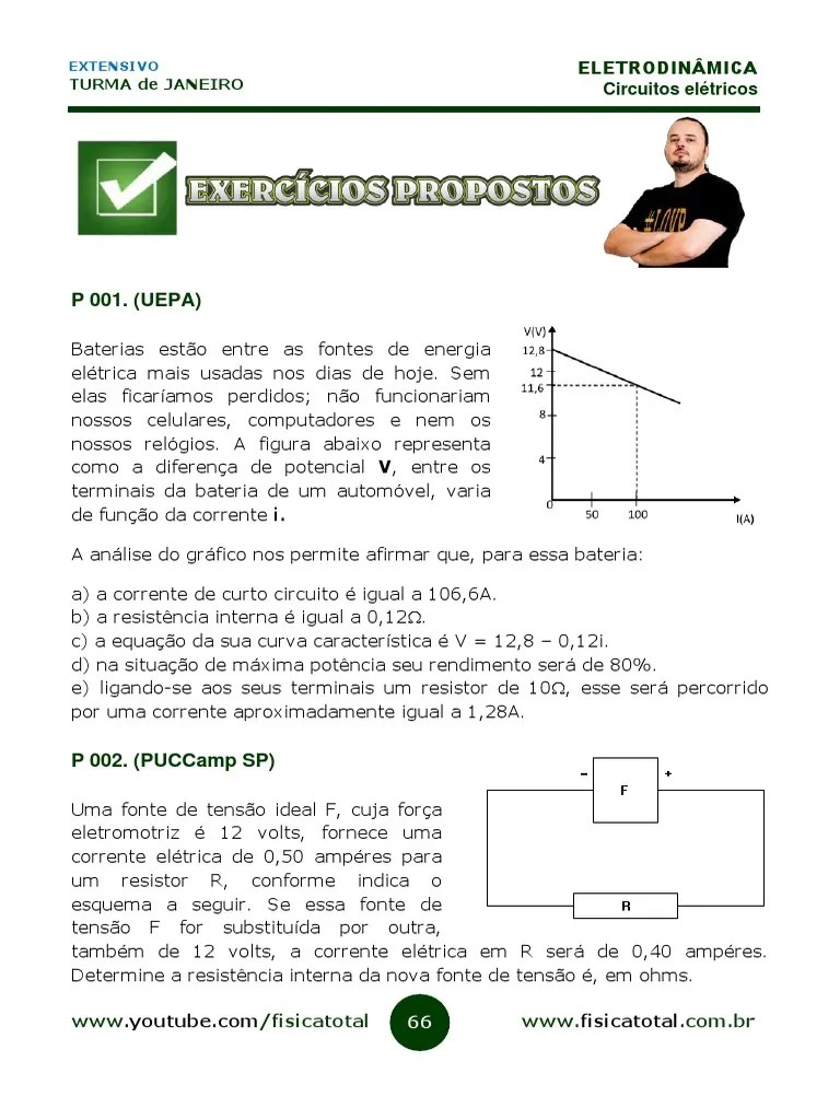 Lista De Exercicios Geradores E Receptores