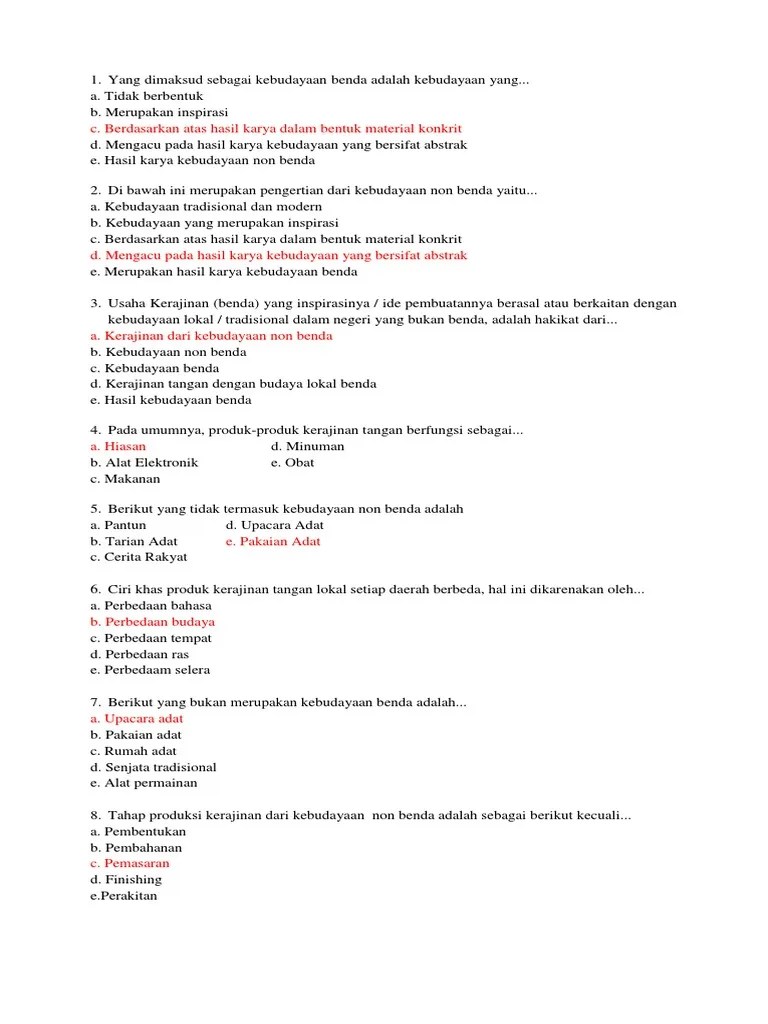 Menganalisis sistem produksi kerajinan dengan inspirasi budaya lokal non benda dan material daerah sekitar berdasarkan daya dukung yang dimiliki oleh daerah. Kwu Pdf