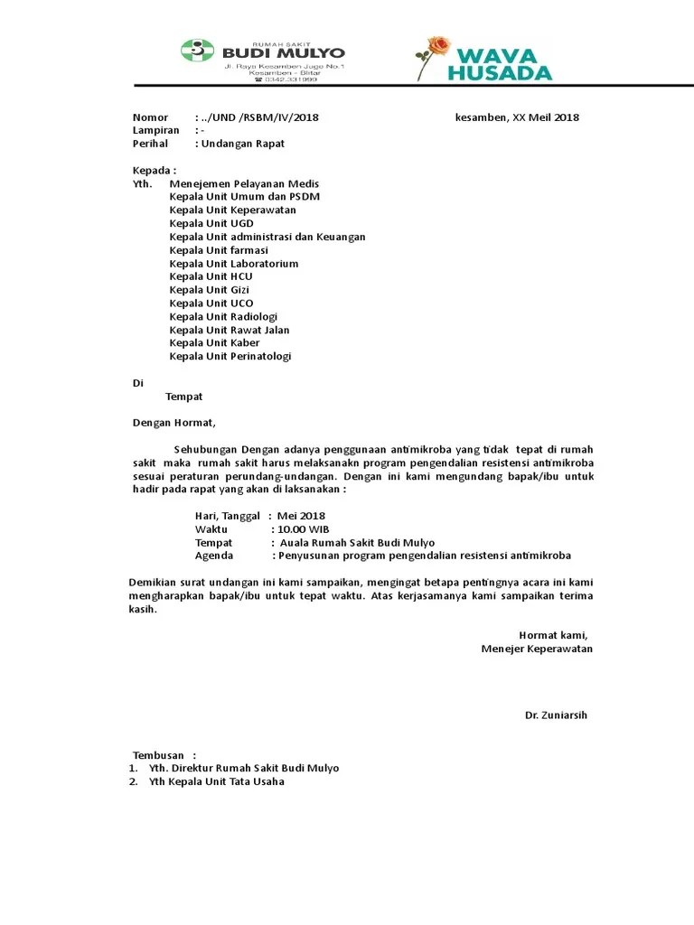 Undangan Rapat Jejaring Pdf 
