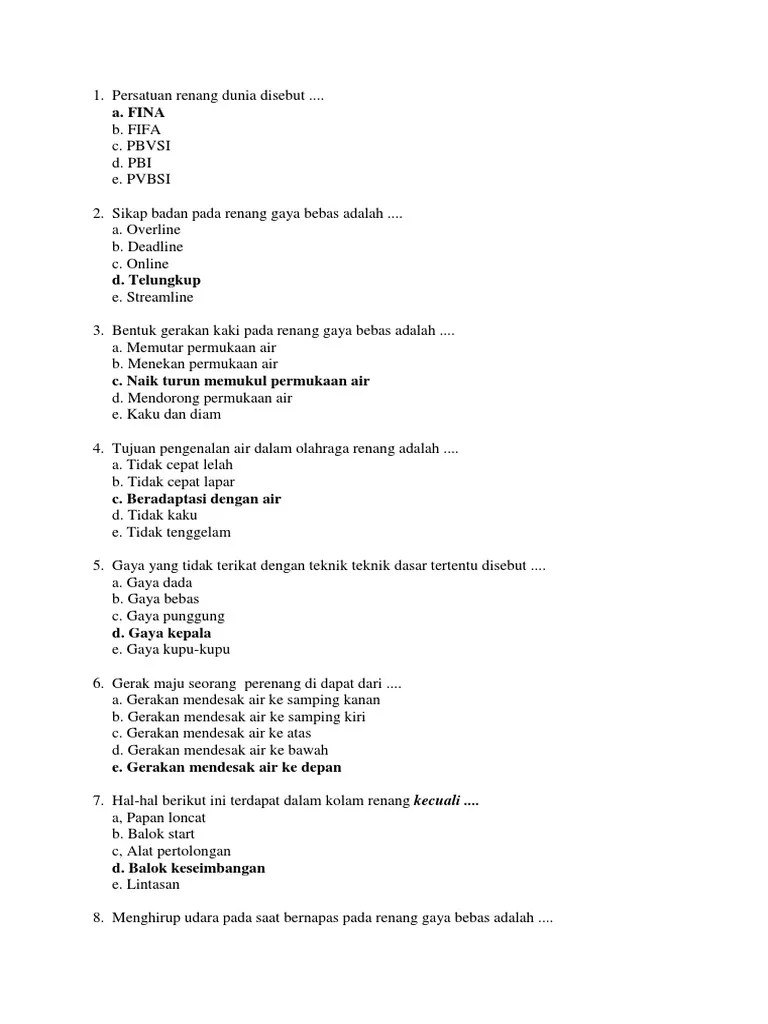 Hindari perut dalam keadaan kosong/keny 1. Kisi Kisi Penjaskes 2018 Pdf