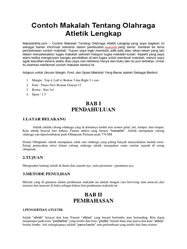 Makalah Atletik Lari Atletik Dasar PENGERTIAN ATLETIK DI S U S U N OLEH NAMA.