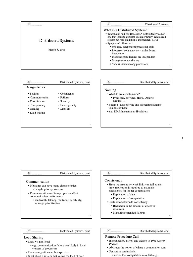 Distributed Systems: What Is A Distributed System? | PDF | Computers
