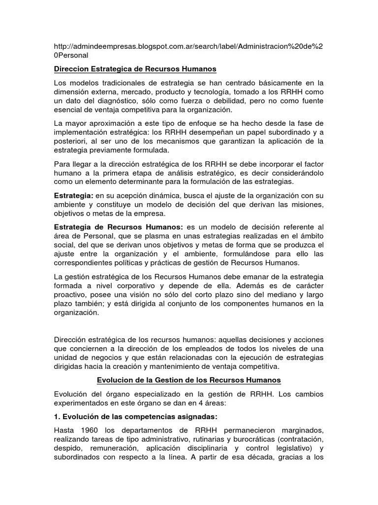Gestion RRHH II | PDF | Gestión De Recursos Humanos | Motivación