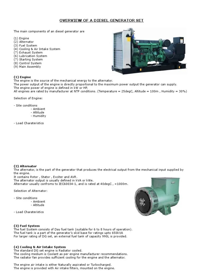 Genset basics