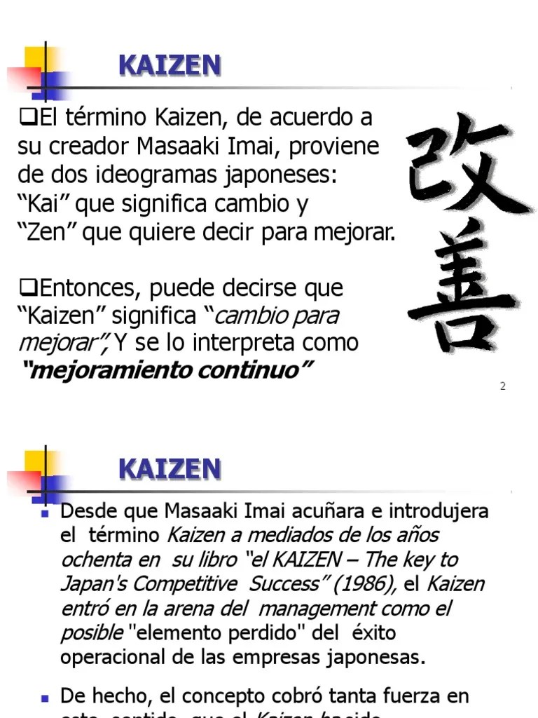 Mejor Productividad Kaizen | PDF | Planificación | Calidad (comercial)