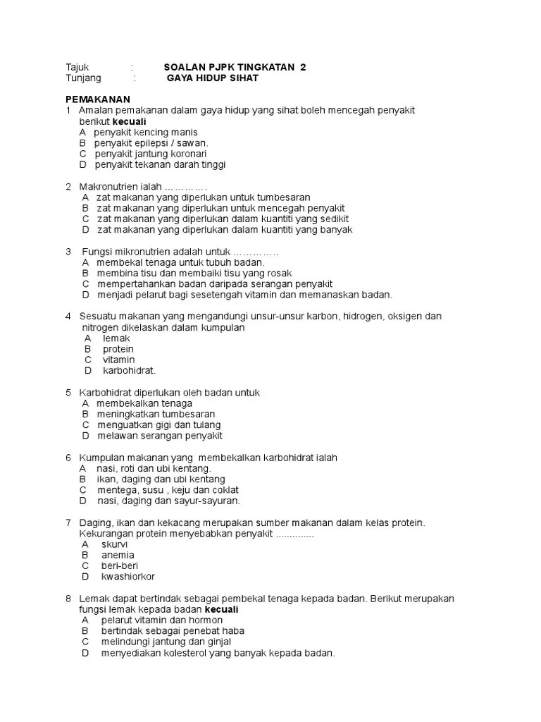 Gaya Hidup Sihat | PDF