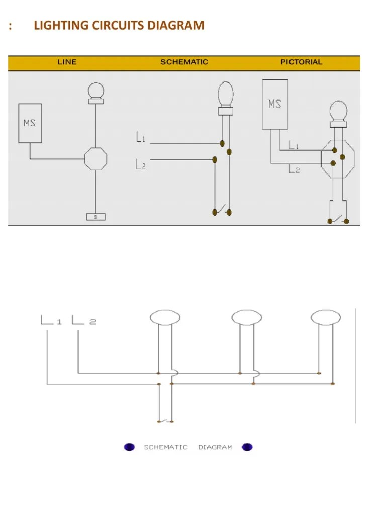 Lighting circuits diagram