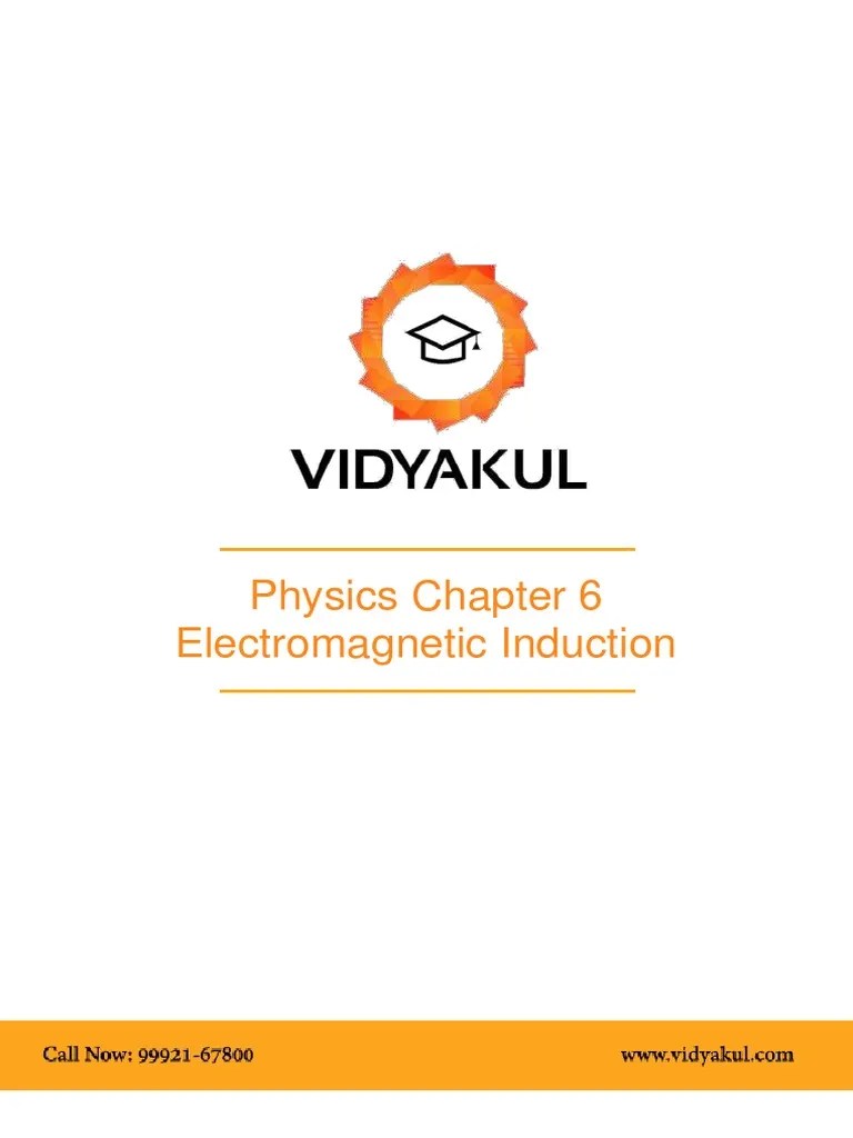NCERT Solutions Physics Chapter 6 Electromagnetic Induction | PDF ...