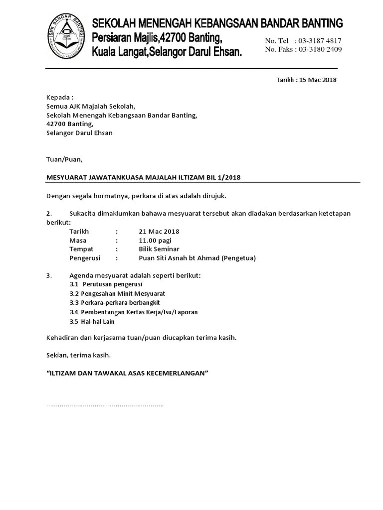 Puisi ini telah diterbitkan di majalah kalangan usia menengah. Contoh Surat Panggilan Mesyuarat Jk Majalah Pdf