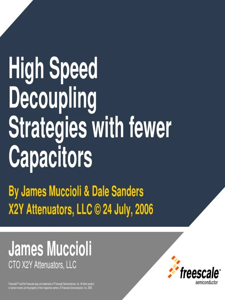 High Speed Decoupling Strategies With Fewer Capacitors