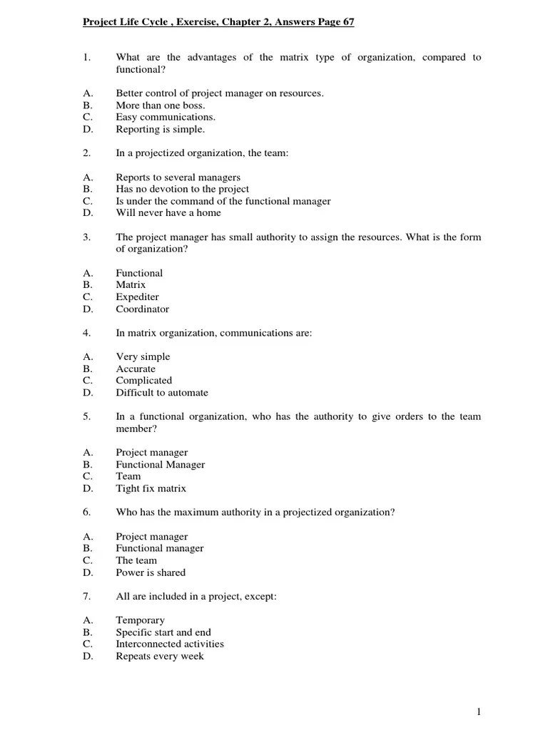 Sample PMP Questions Answers | PDF | Project Management | Quality Assurance