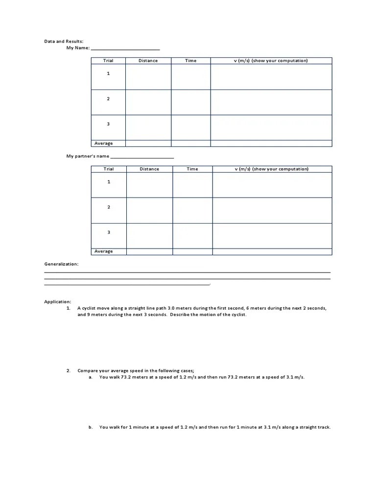 Physics Exp | PDF | Speed | Euclidean Vector