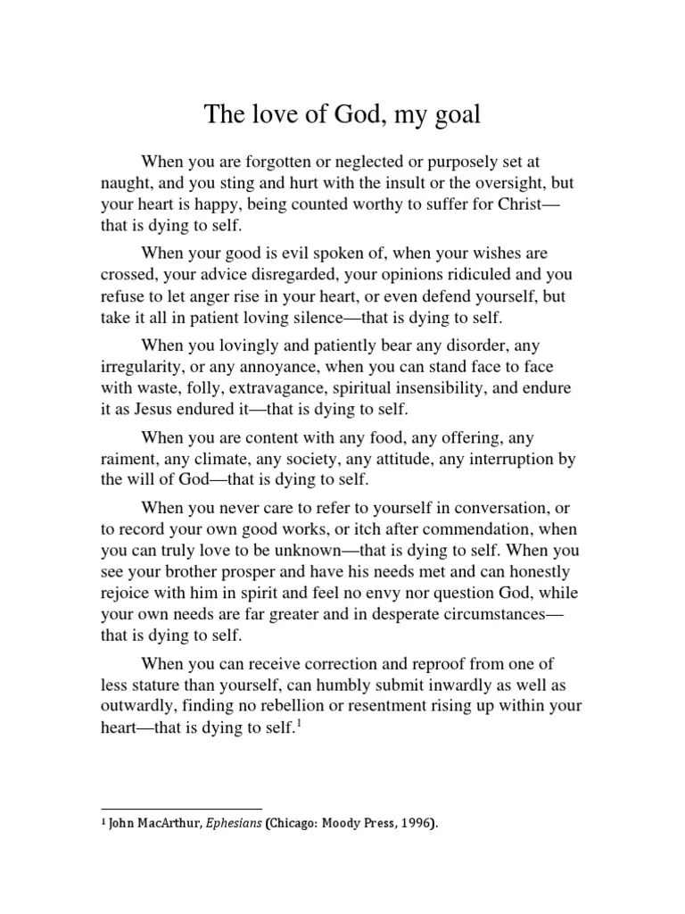 The Love Of God | PDF