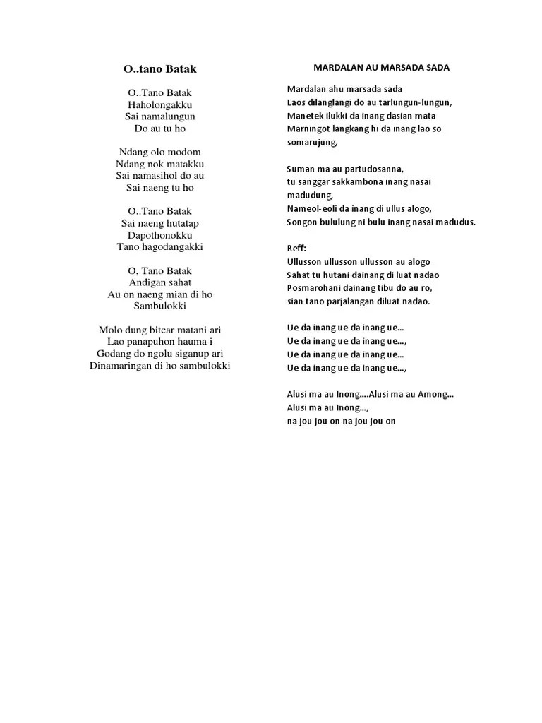 Boi do hu dok i love you tu ho Lagu Karaoke Pdf