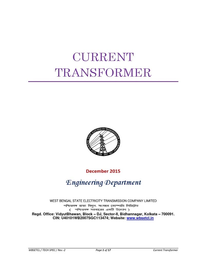 Current Transformer Rev2 | Download Free PDF | Transformer | Insulator ...