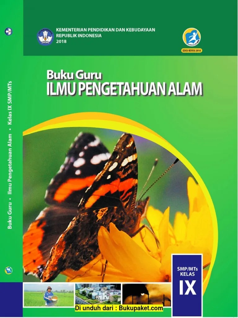 Daftar buku pegangan guru/siswa 7. Buku Guru IPA Kelas 9 K13 Revisi 2018