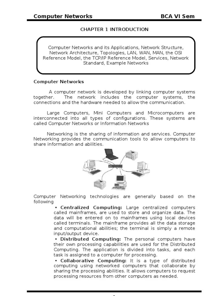 Chapter 1 Introduction To Computer Networks Pdf Data Communications - Best City Arts in 4K