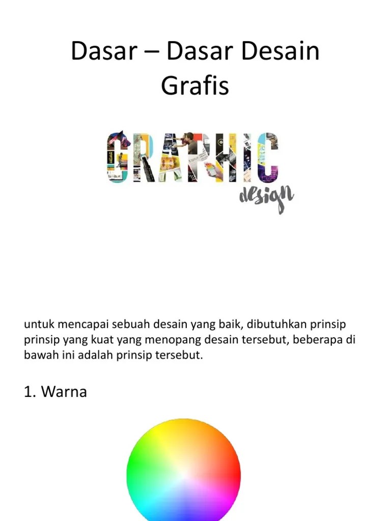 Dasar – Dasar Desain Grafis