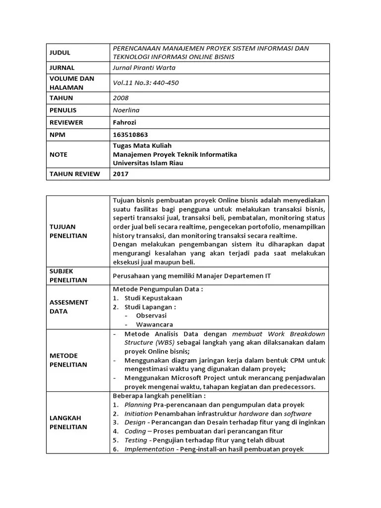 Membangun sebuah stadion sepak bola, 01 Review Jurnal 1 Sistem Informasi Dan Teknologi Informasi Online Bisnis Pdf