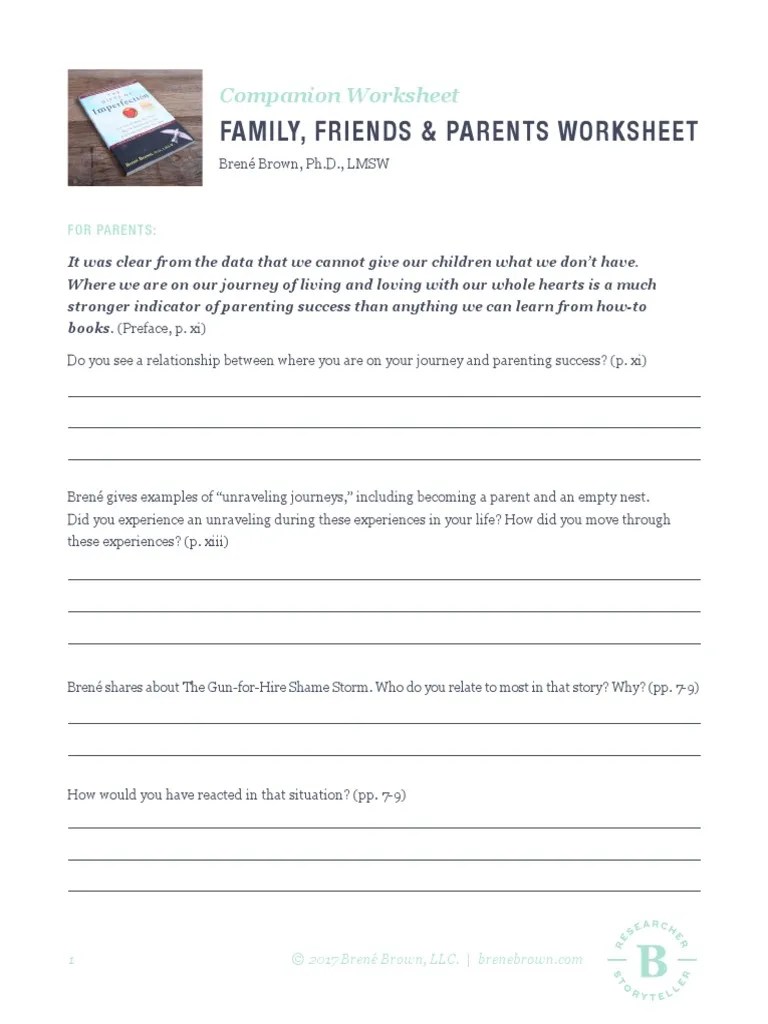 The following acronym braving describes the core components of trust. Goi Fam Friends Parents Worksheet Pdf Parenting Relationships
