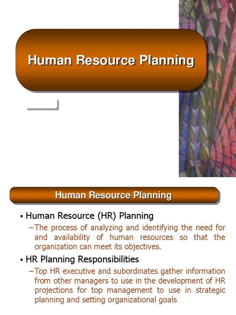 Human Resource Planning: Robert L. Mathis John H. Jackson | PDF | Human Resource Management ...