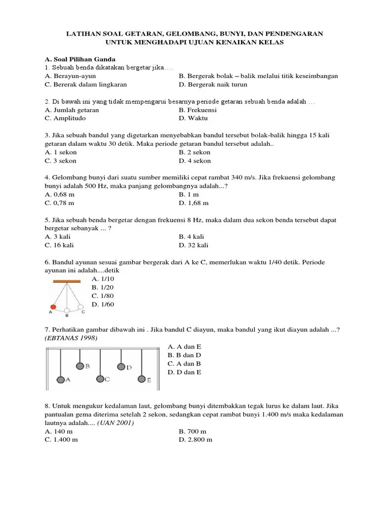 Bagi kalian yang masih merasa kesulitan dalam mengerjakan soal ini, maka diberikan pembahasannya sekaligus. Soal Pilihan Ganda Gelombang Elektromagnetik Kls X Beinyu Com