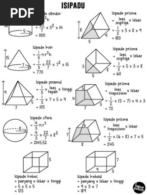 Apa maksud isipadu pepejal utk trapezium ? Note Worksheet Isipadu Pdf