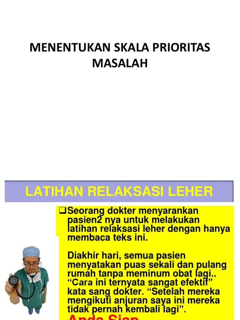 Menentukan Skala Prioritas Masalah | PDF