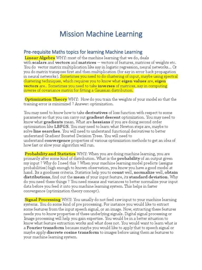 Machine Learning Notes | PDF | Root Mean Square Deviation | Errors And Residuals