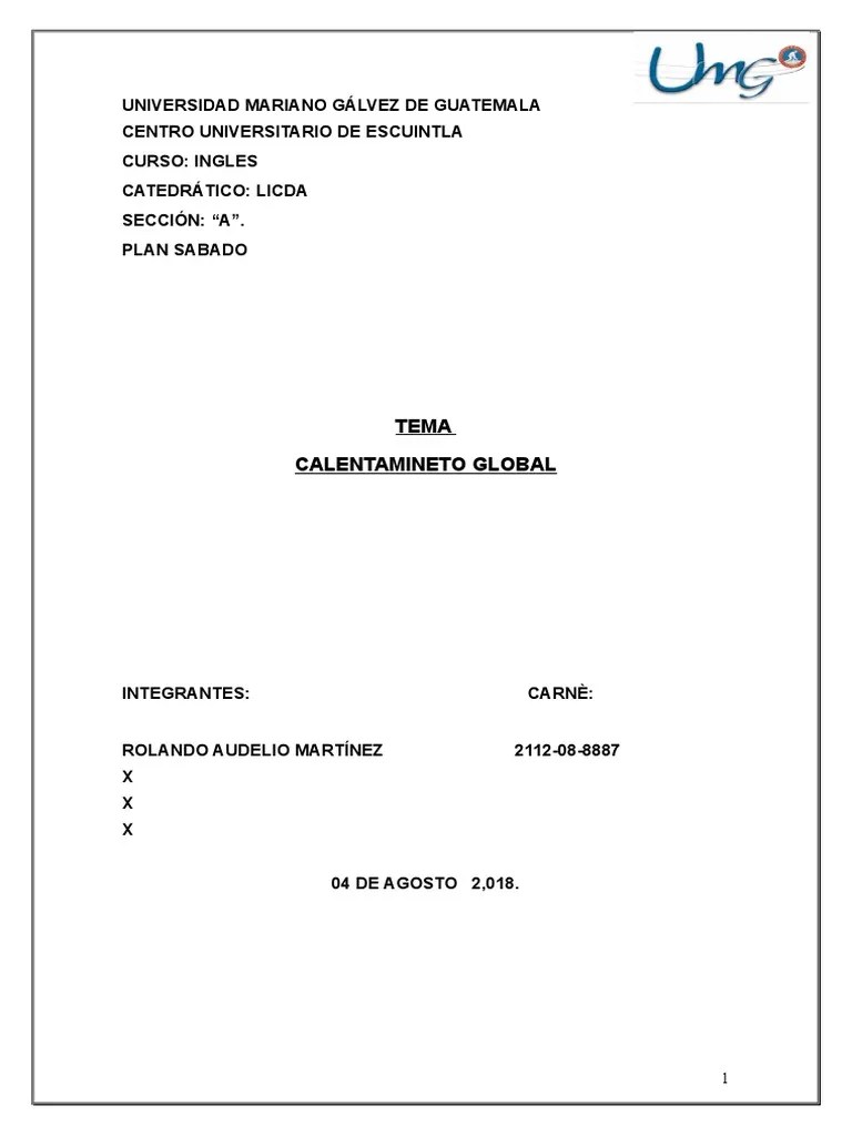 Calentamiento Global | PDF | Global Warming | Greenhouse Effect
