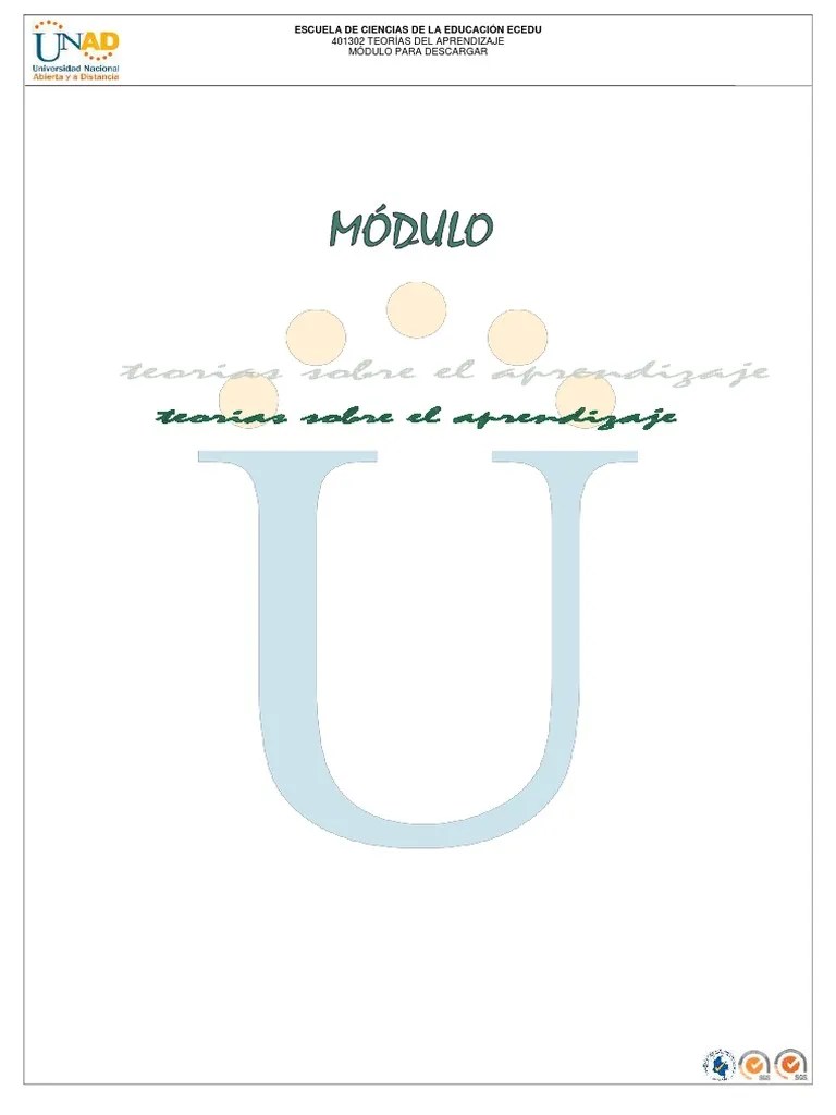 Modulo Teorias Del Aprendizaje 2 | PDF | Teoría | Science