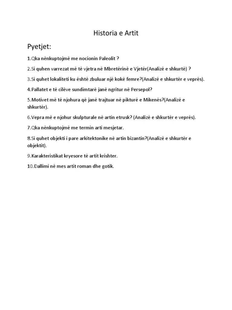 Historia E Artit | PDF