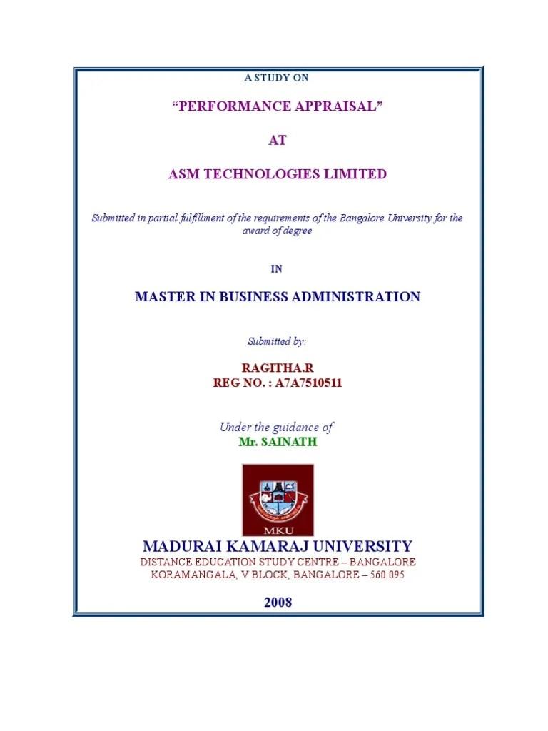 Performance Appraisal | PDF | Performance Appraisal | Employment