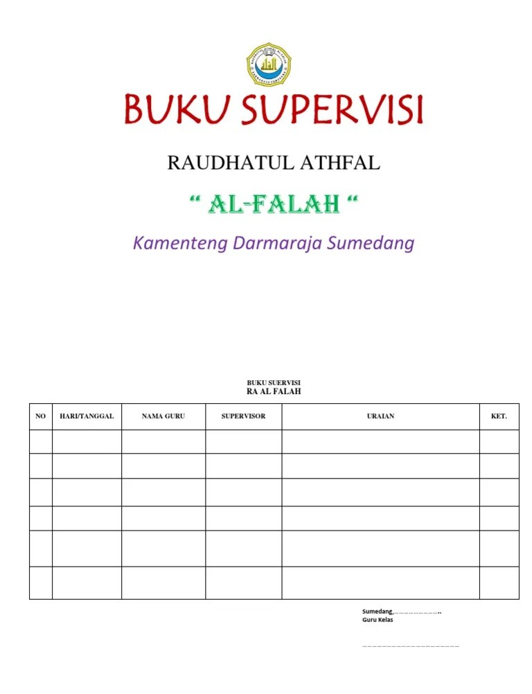 Kumpulan gambar tentang contoh buku supervisi guru, klik untuk melihat koleksi gambar lain di. Buku Supervisi Pdf