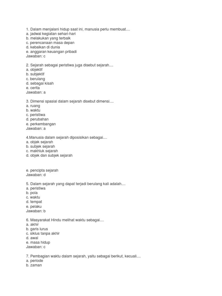 Soal essay ips kelas 7 bab 1 anugerah kondisi alam indonesia ~ sekolahmuonline.com. Soal Sejarah Peminatan Kelas 10 Dan Jawabannya Goreng