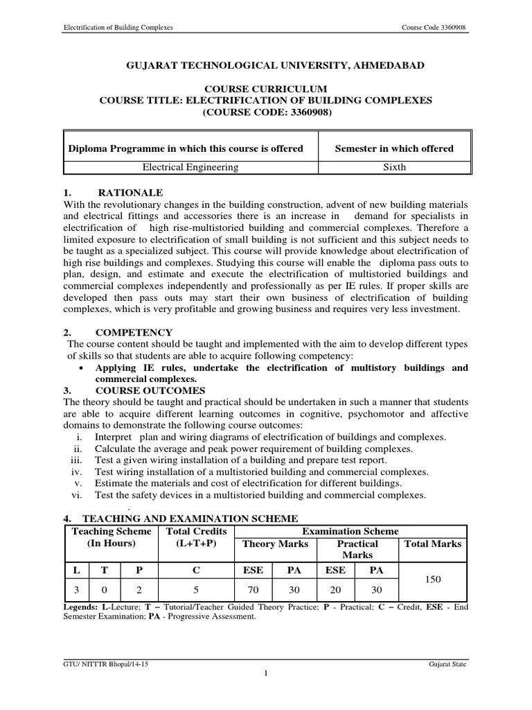 Electrification Of Building Complexes PDF | PDF | Electrification ...