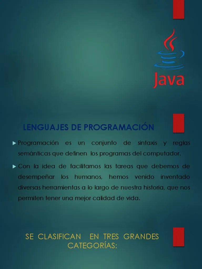 Java | PDF | Programación Orientada A Objetos | Lenguaje De Programación